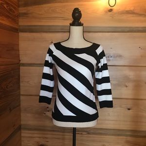 Black & White Striped Sweater